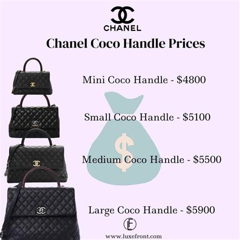 chanel 2023 price increase|chanel coco handle price 2023.